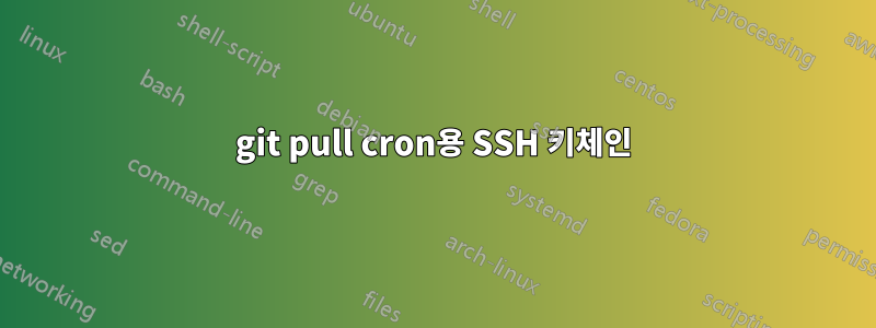 git pull cron용 SSH 키체인