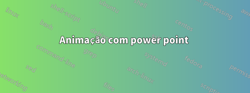 Animação com power point