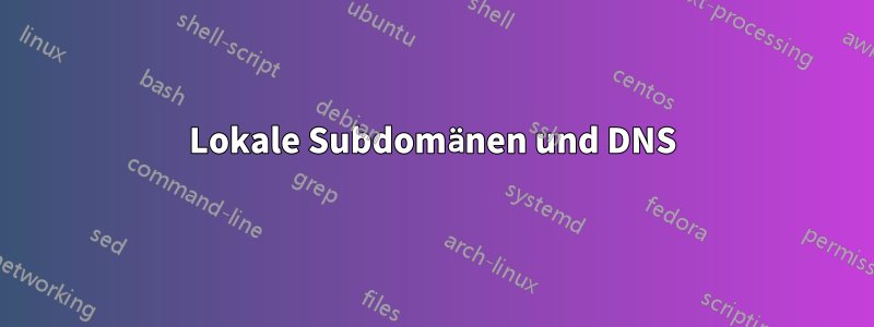 Lokale Subdomänen und DNS