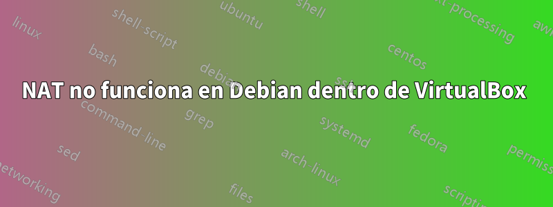 NAT no funciona en Debian dentro de VirtualBox