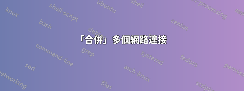 「合併」多個網路連接