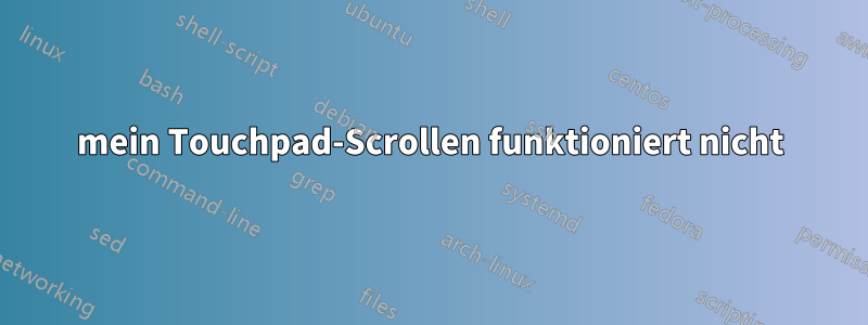 mein Touchpad-Scrollen funktioniert nicht