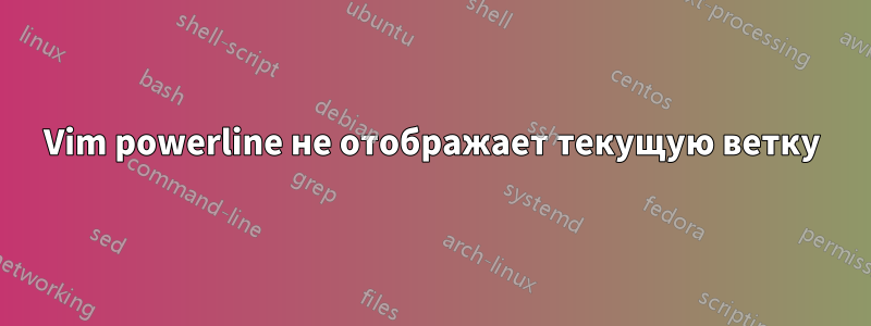 Vim powerline не отображает текущую ветку