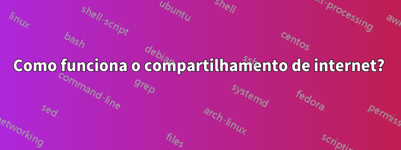 Como funciona o compartilhamento de internet?