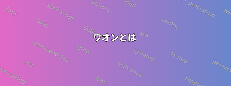 ワオンとは