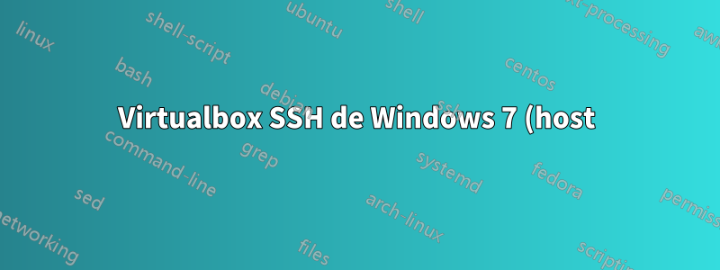 Virtualbox SSH de Windows 7 (host) a CentOS (invitado)