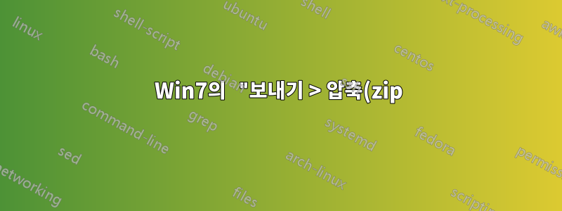 Win7의 "보내기 > 압축(zip) 폴더"를 사용하여 이름에 유니코드 문자가 포함된 파일을 압축하는 동안 오류가 발생했습니다.