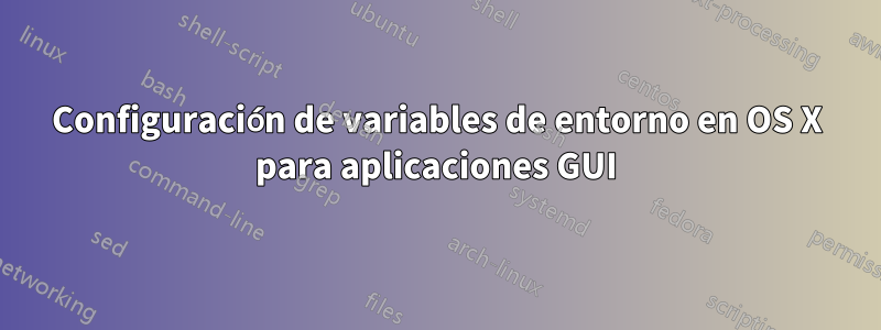 Configuración de variables de entorno en OS X para aplicaciones GUI