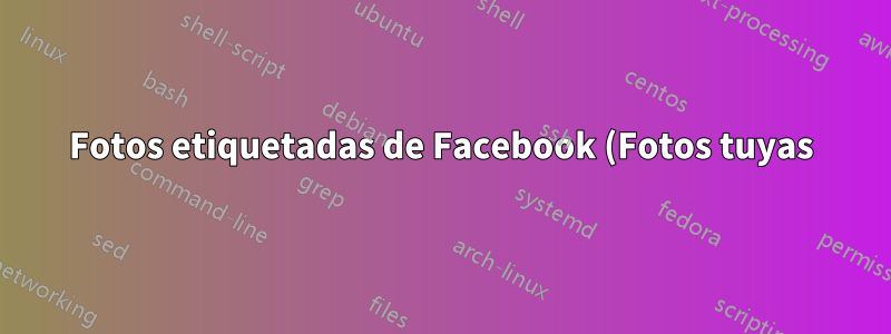 Fotos etiquetadas de Facebook (Fotos tuyas) en la aplicación Fotos de Windows 8