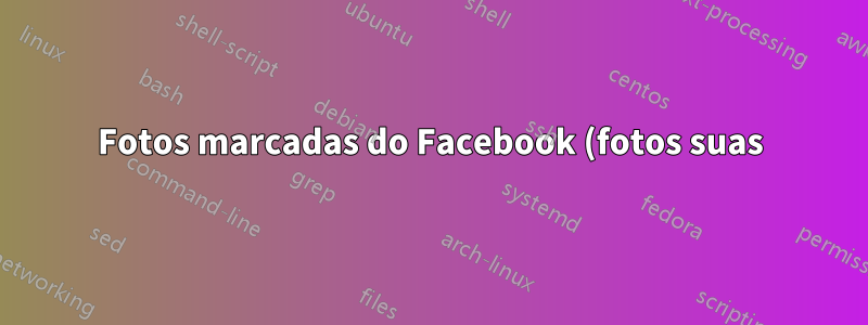 Fotos marcadas do Facebook (fotos suas) no aplicativo Fotos do Windows 8