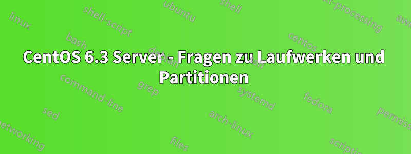 CentOS 6.3 Server - Fragen zu Laufwerken und Partitionen