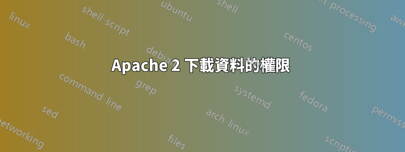 Apache 2 下載資料的權限