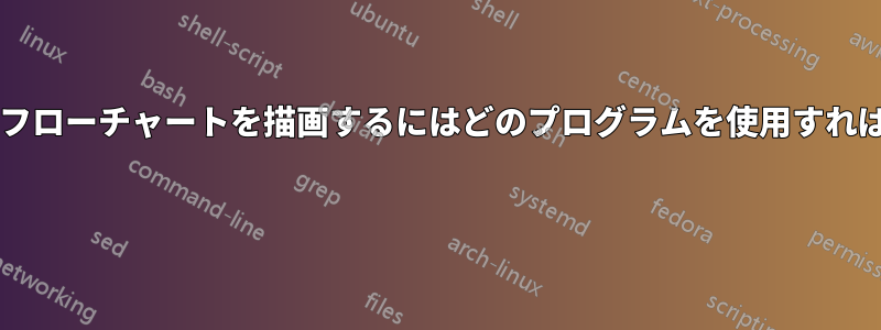 アルゴリズムフローチャートを描画するにはどのプログラムを使用すればよいですか? 