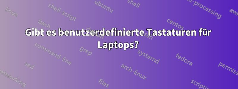 Gibt es benutzerdefinierte Tastaturen für Laptops?