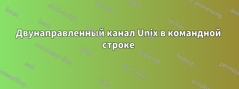 Двунаправленный канал Unix в командной строке