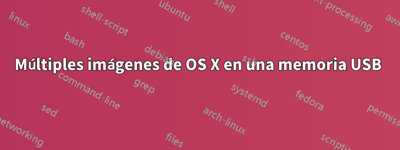 Múltiples imágenes de OS X en una memoria USB