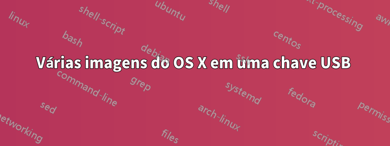 Várias imagens do OS X em uma chave USB