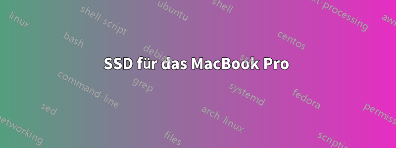 SSD für das MacBook Pro