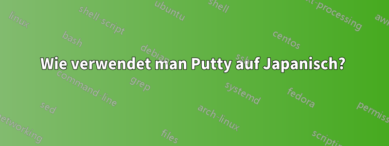 Wie verwendet man Putty auf Japanisch?