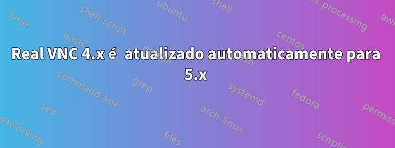 Real VNC 4.x é atualizado automaticamente para 5.x