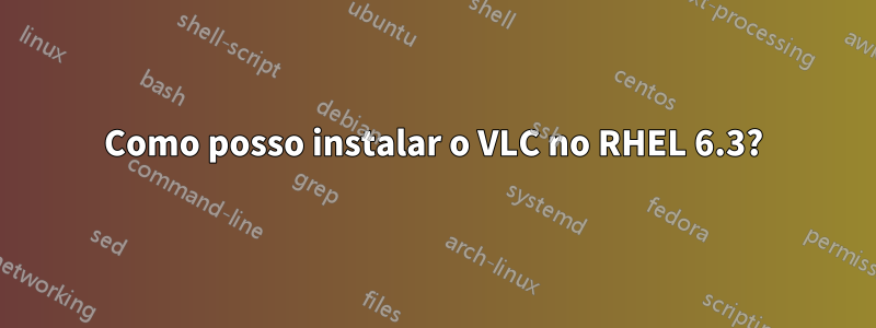 Como posso instalar o VLC no RHEL 6.3?