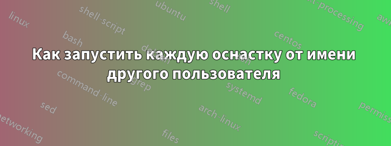 Как запустить каждую оснастку от имени другого пользователя