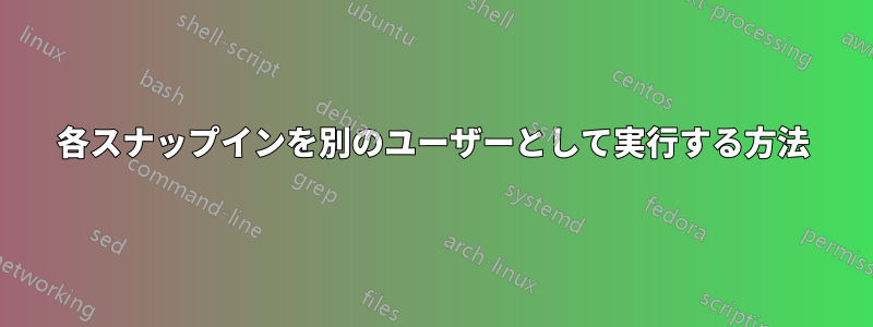 各スナップインを別のユーザーとして実行する方法