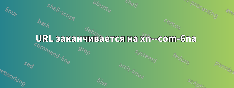 URL заканчивается на xn--com-6na