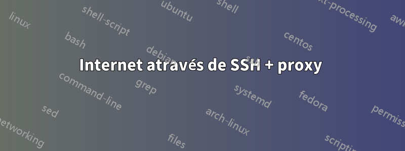 Internet através de SSH + proxy