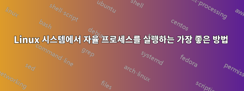 Linux 시스템에서 자율 프로세스를 실행하는 가장 좋은 방법