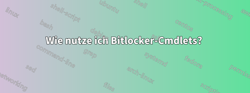 Wie nutze ich Bitlocker-Cmdlets?