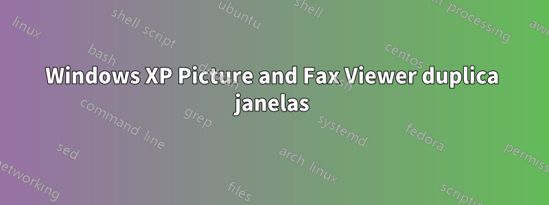 Windows XP Picture and Fax Viewer duplica janelas