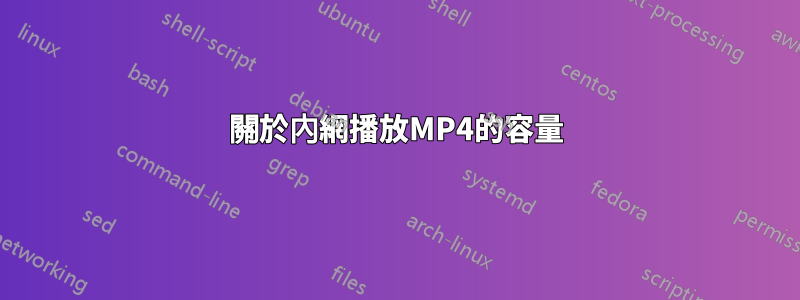 關於內網播放MP4的容量