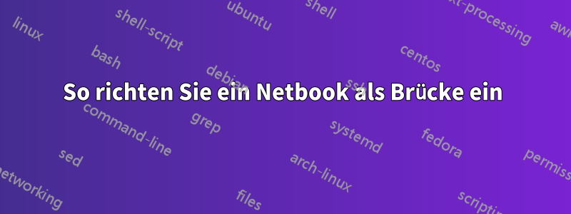 So richten Sie ein Netbook als Brücke ein