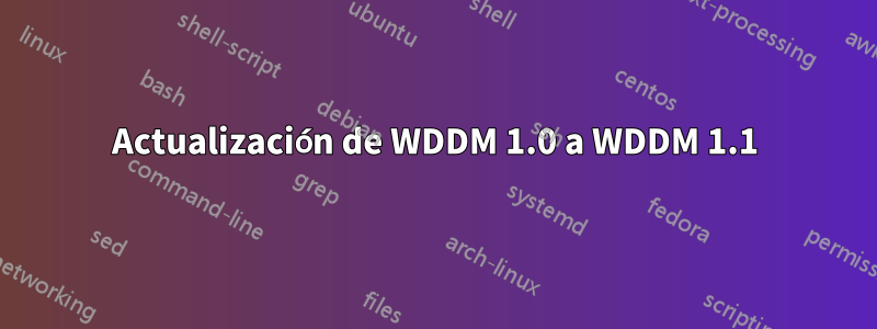 Actualización de WDDM 1.0 a WDDM 1.1