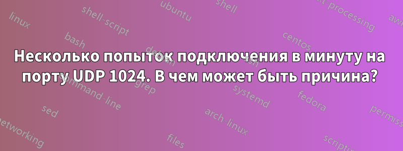 Несколько попыток подключения в минуту на порту UDP 1024. В чем может быть причина?