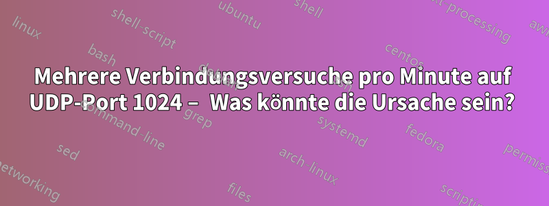 Mehrere Verbindungsversuche pro Minute auf UDP-Port 1024 – Was könnte die Ursache sein?