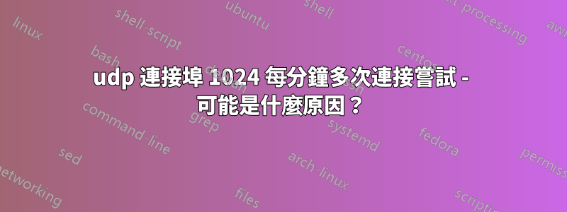 udp 連接埠 1024 每分鐘多次連接嘗試 - 可能是什麼原因？