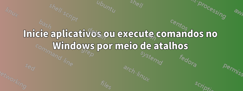 Inicie aplicativos ou execute comandos no Windows por meio de atalhos