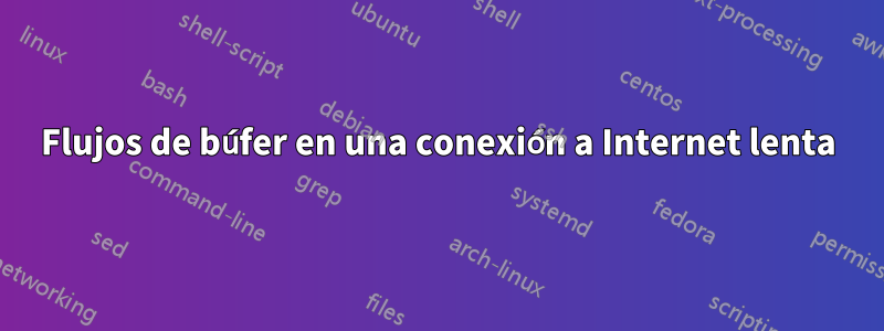 Flujos de búfer en una conexión a Internet lenta