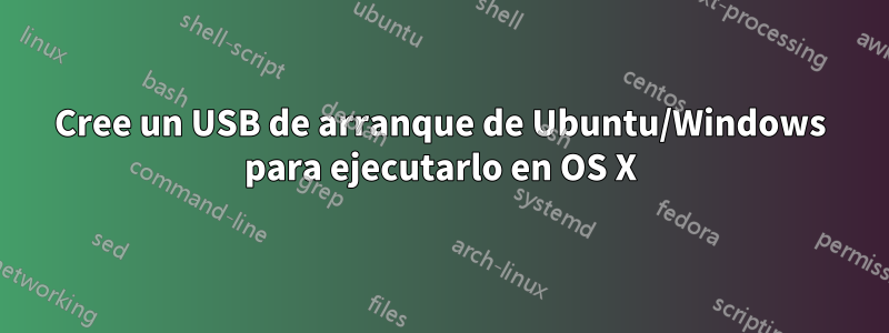 Cree un USB de arranque de Ubuntu/Windows para ejecutarlo en OS X