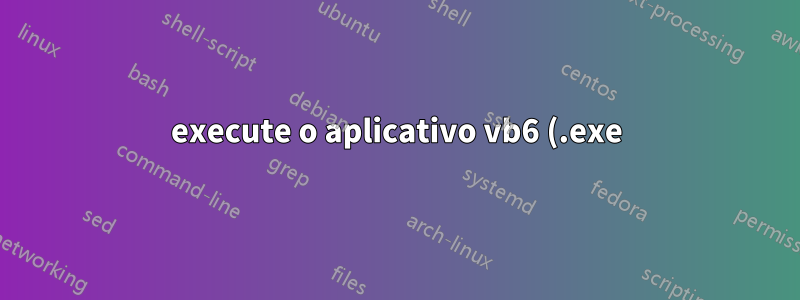 execute o aplicativo vb6 (.exe) na inicialização do Windows sem login