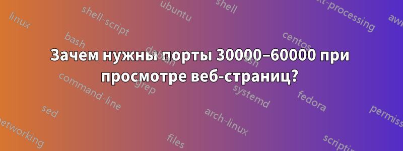 Зачем нужны порты 30000–60000 при просмотре веб-страниц?