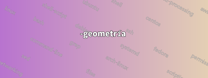 -geometría