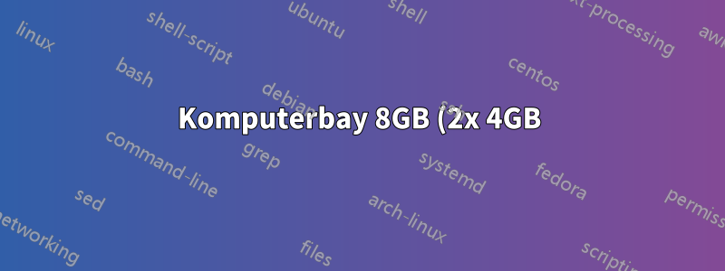 Komputerbay 8GB (2x 4GB) DDR3 SODIMM (204 pin) 1333Mhz PC3 10600 8 GB (9-9-9-25) 適用於我的 Thinkpad T500