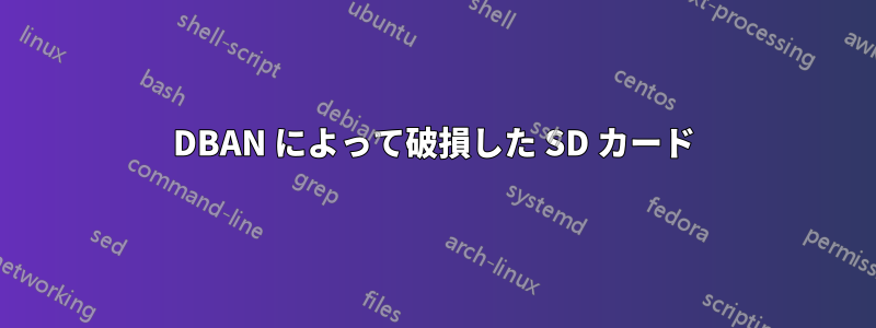 DBAN によって破損した SD カード