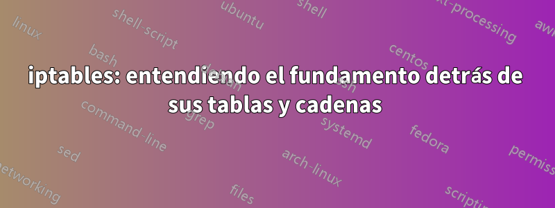 iptables: entendiendo el fundamento detrás de sus tablas y cadenas