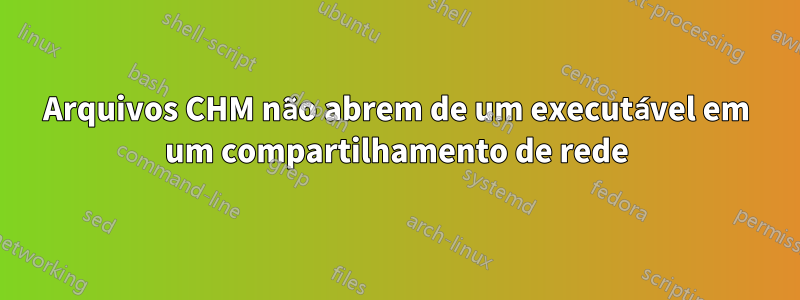 Arquivos CHM não abrem de um executável em um compartilhamento de rede