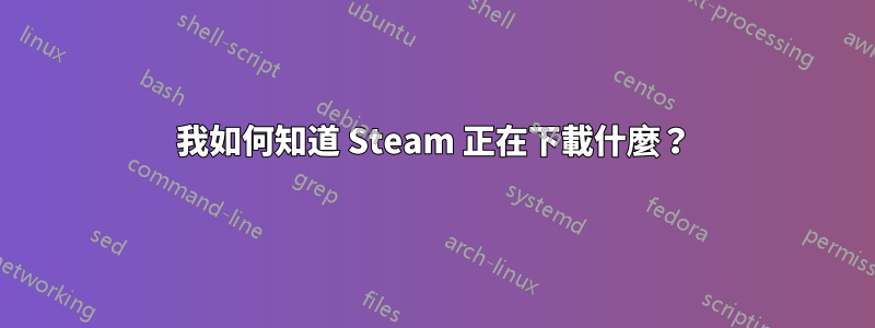 我如何知道 Steam 正在下載什麼？