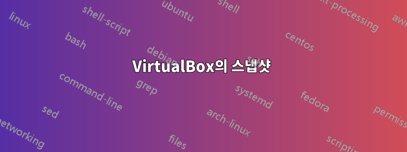 VirtualBox의 스냅샷